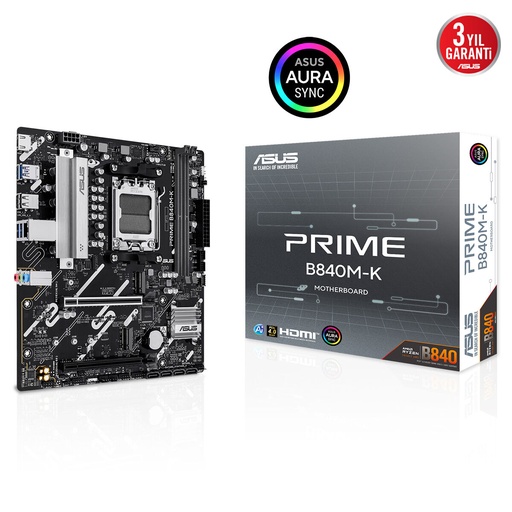 [24995] ASUS PRIME B840M-K 2xDDR5 HDMI 2xM.2 AM5 Материнская плата