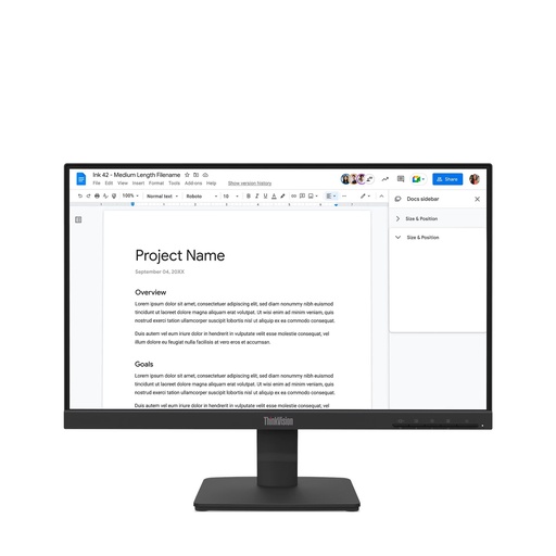 [25255] LENOVO S22-4e 64CBKAT6TK 21.5" 4MS 100Hz 1920x1080 VGA/HDMI VESA Black WLED Monitor