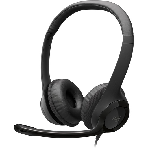 [25489] LOGITECH H390 أسود مع ميكروفون سماعة 981-001576