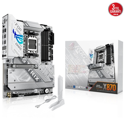 [23133] ASUS ROG STRIX X870-A GAMING WIFI 4xDDR5 DP/HDMI 4xM.2 AM5 لوحة أم