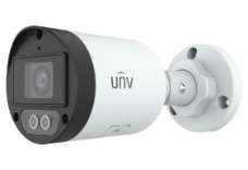 UNV Uniview IPC2124LB-AF28K-DL 4 MP COLORHUNTER DUAL-LIGHT كاميرا مراقبة اسطوانية IP مع ميكروفون (512GB SD)
