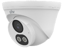 UNV Uniview IPC3618LB-ADF28K-DL 8 MP (4K) COLORHUNTER DUAL-LIGHT كاميرا قبة Eyeball IP مع ميكروفون