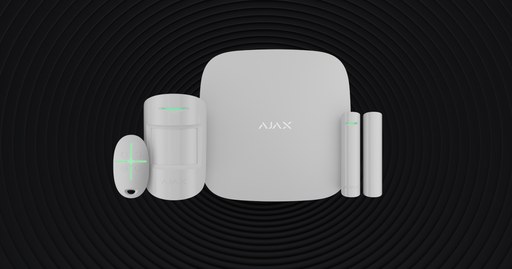 AJAX StarterKit 4G طقم إنذار لاسلكي متكامل 4G (أسود)