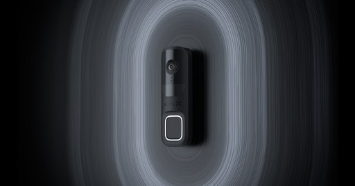 AJAX DoorBell جرس باب ذكي بالفيديو والصوت ثنائي الاتجاه (أبيض)