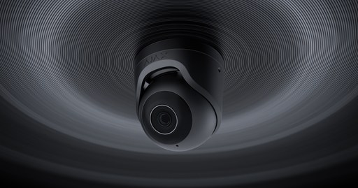 AJAX TurretCam (5 MP/4 mm) كاميرا مراقبة IP (أسود)