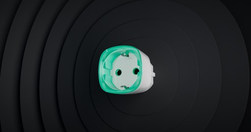 AJAX Socket مقبس ذكي لاسلكي مع مراقبة استهلاك الطاقة (أبيض)