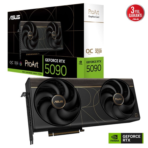 [25554] ASUS PROART-RTX5090-O32G RTX5090 32GB GDDR7 512Bit 2x DP 1x HDMI 1x USB-C